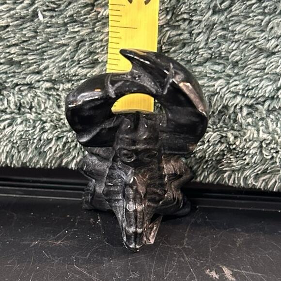 Stocking stuffer! Natural Larvikite Scorpion Carving Handcrafted Crystal - Picture 5 of 10